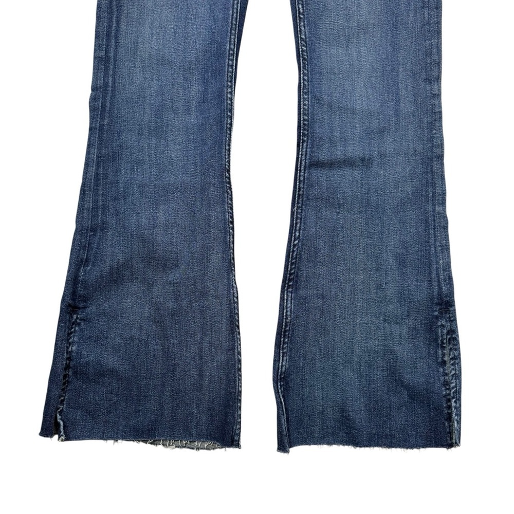 NWT New Free People We The Free Level Up Slit Slim Flare Night Sky Jeans Size 31 - Picture 12 of 13